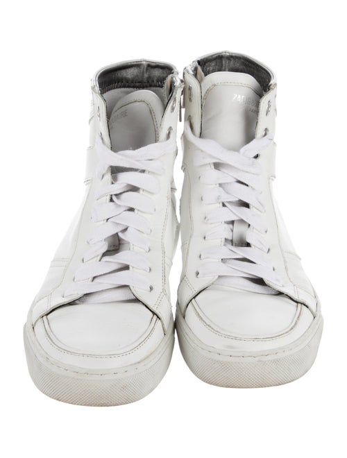 Zadig & Voltaire Leather Wedge Sneakers