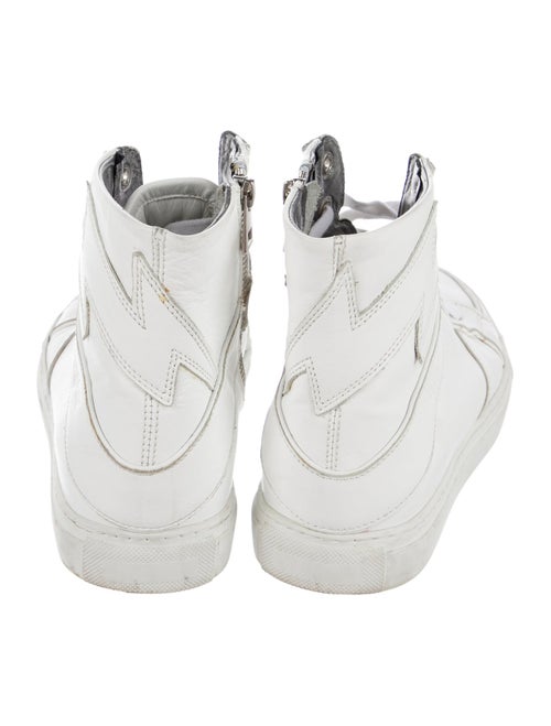 Zadig & Voltaire Leather Wedge Sneakers