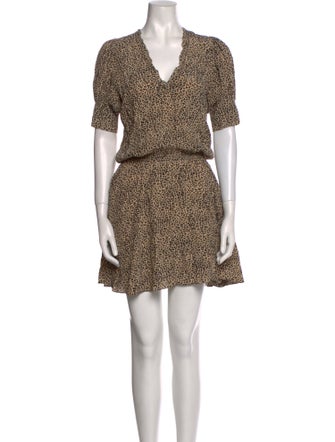 Zadig & Voltaire Animal Print Mini Dress