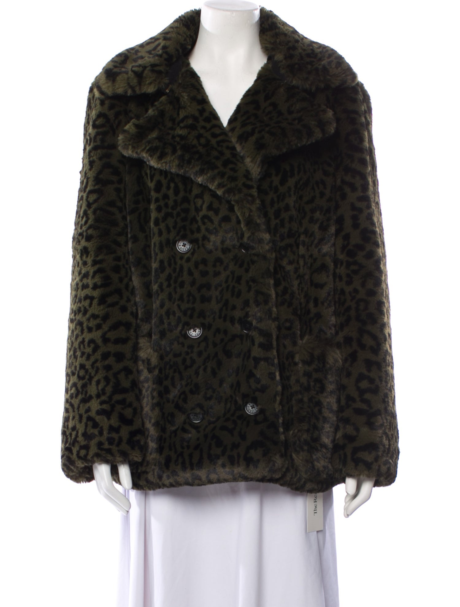 Zadig & Voltaire Animal Print Faux Fur Jacket