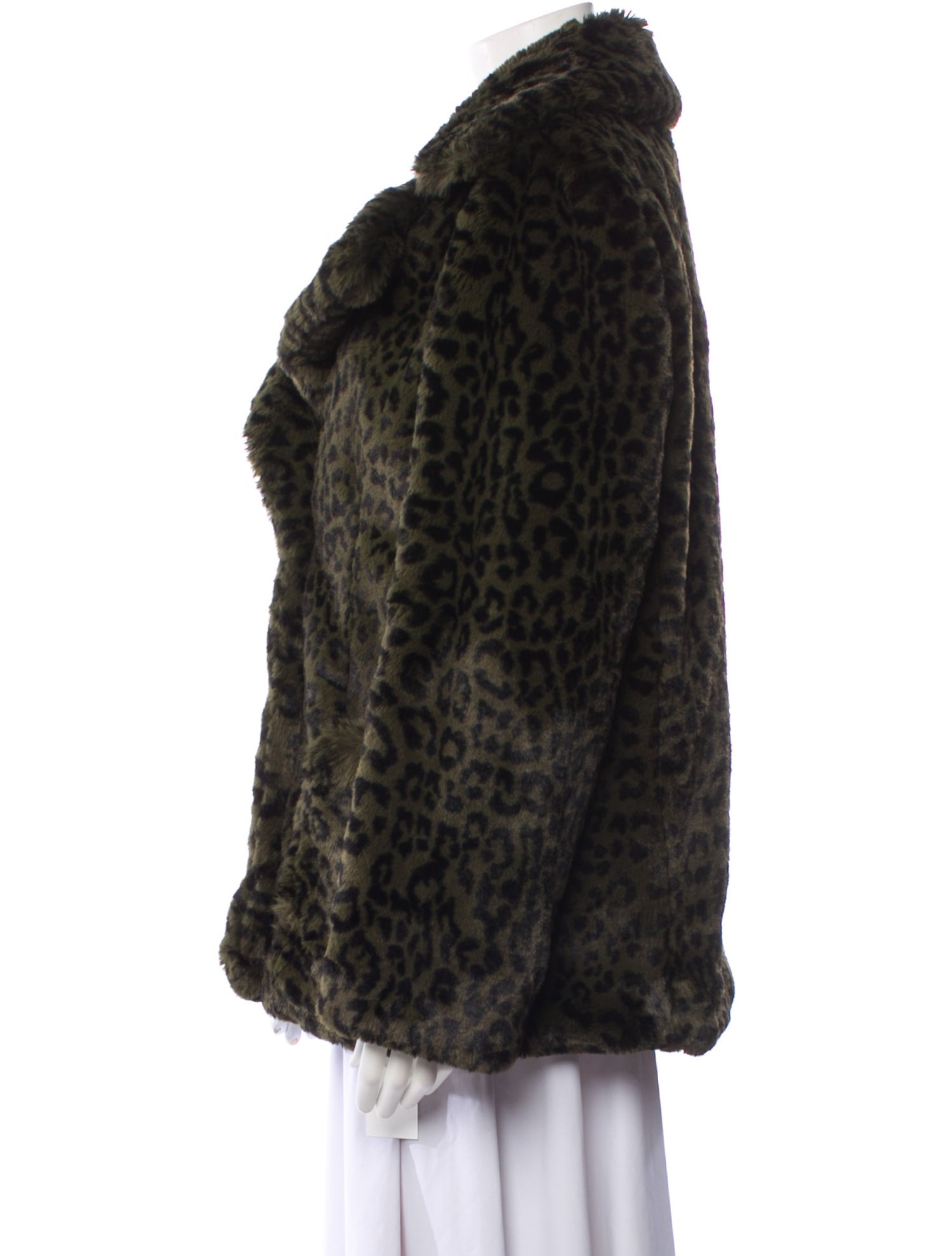 Zadig & Voltaire Animal Print Faux Fur Jacket