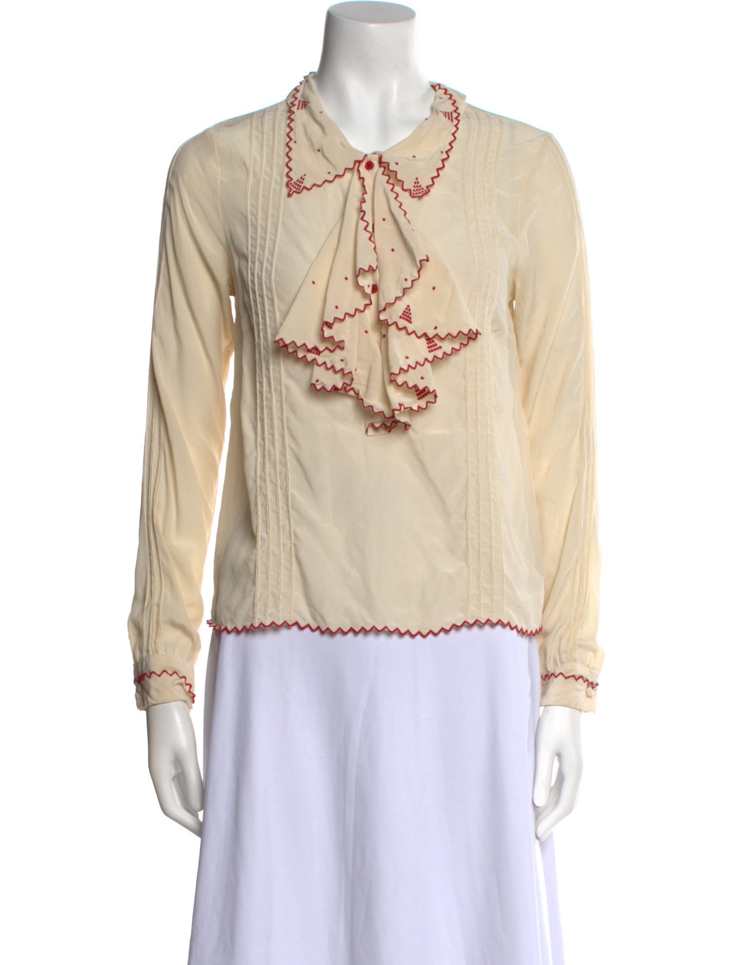 Zadig & Voltaire Silk Long Sleeve Blouse