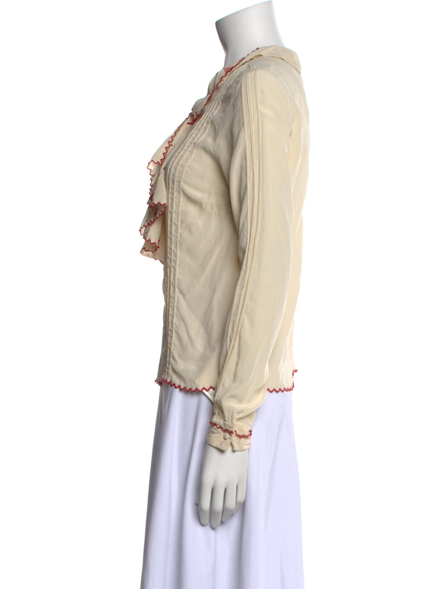 Zadig & Voltaire Silk Long Sleeve Blouse