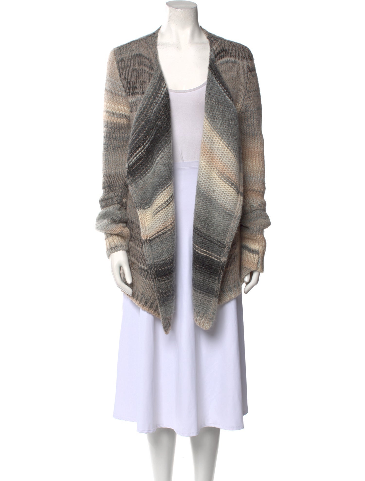 Zadig & Voltaire Striped Open Front Sweater