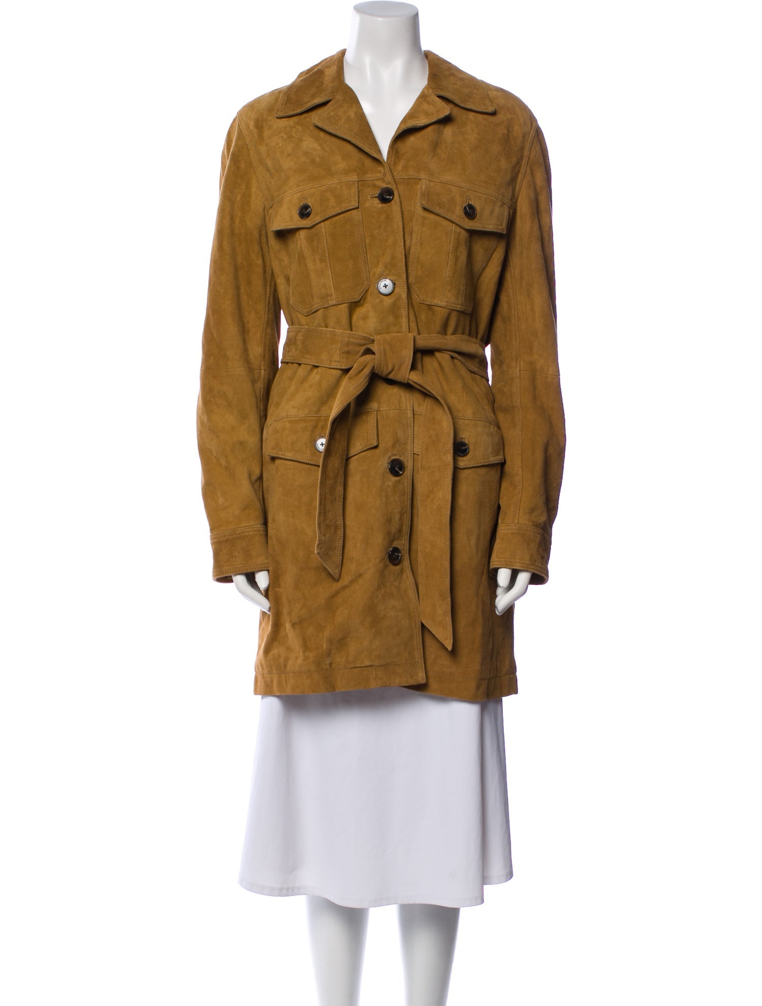 Zadig & Voltaire Leather Trench Coat