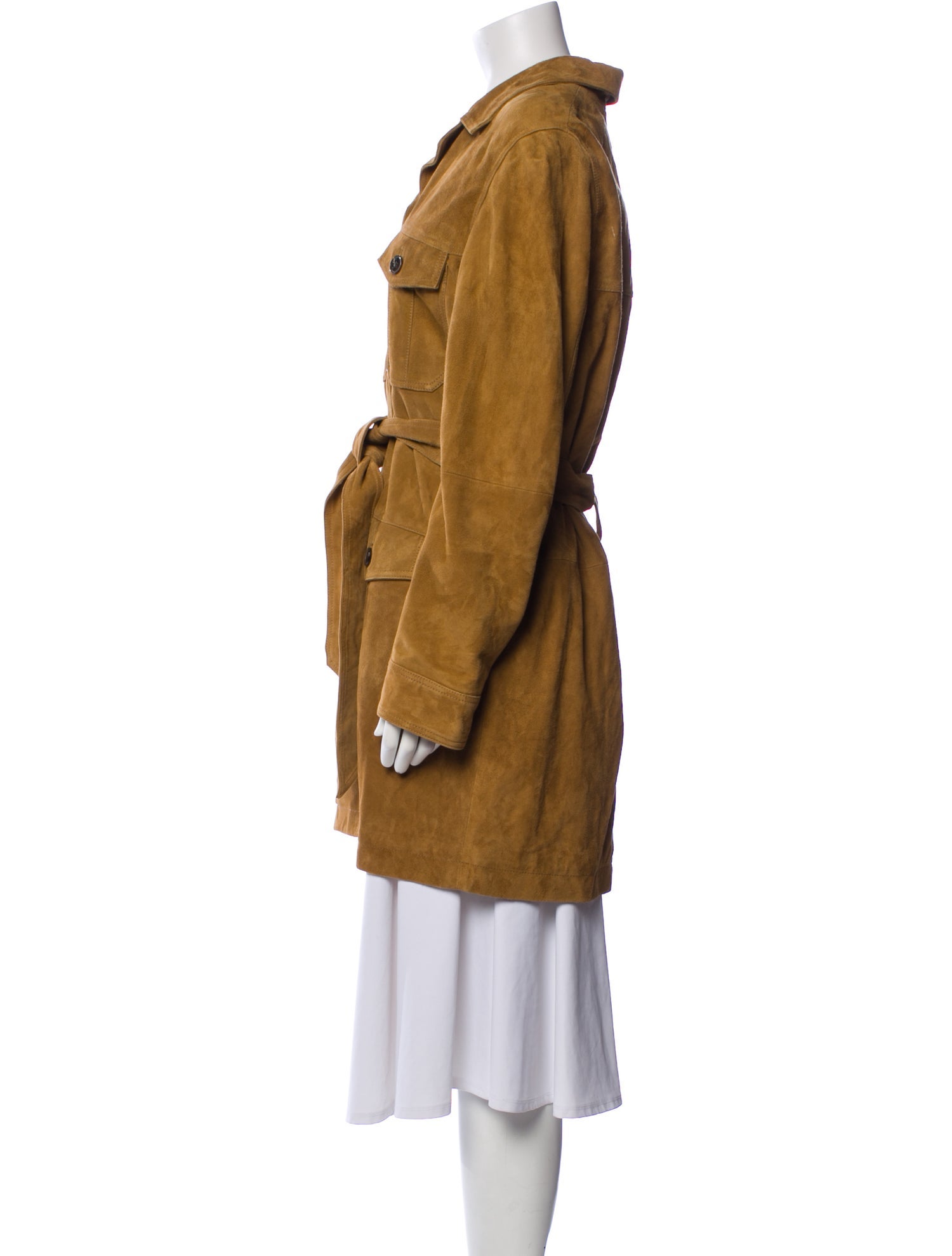 Zadig & Voltaire Leather Trench Coat