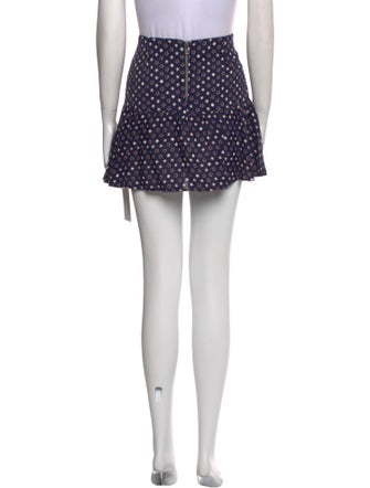 Zadig & Voltaire Polka Dot Print Mini Skirt