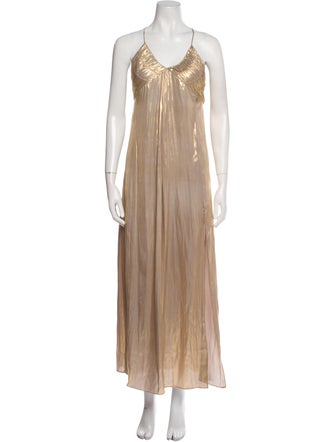 Zadig & Voltaire Scoop Neck Long Dress