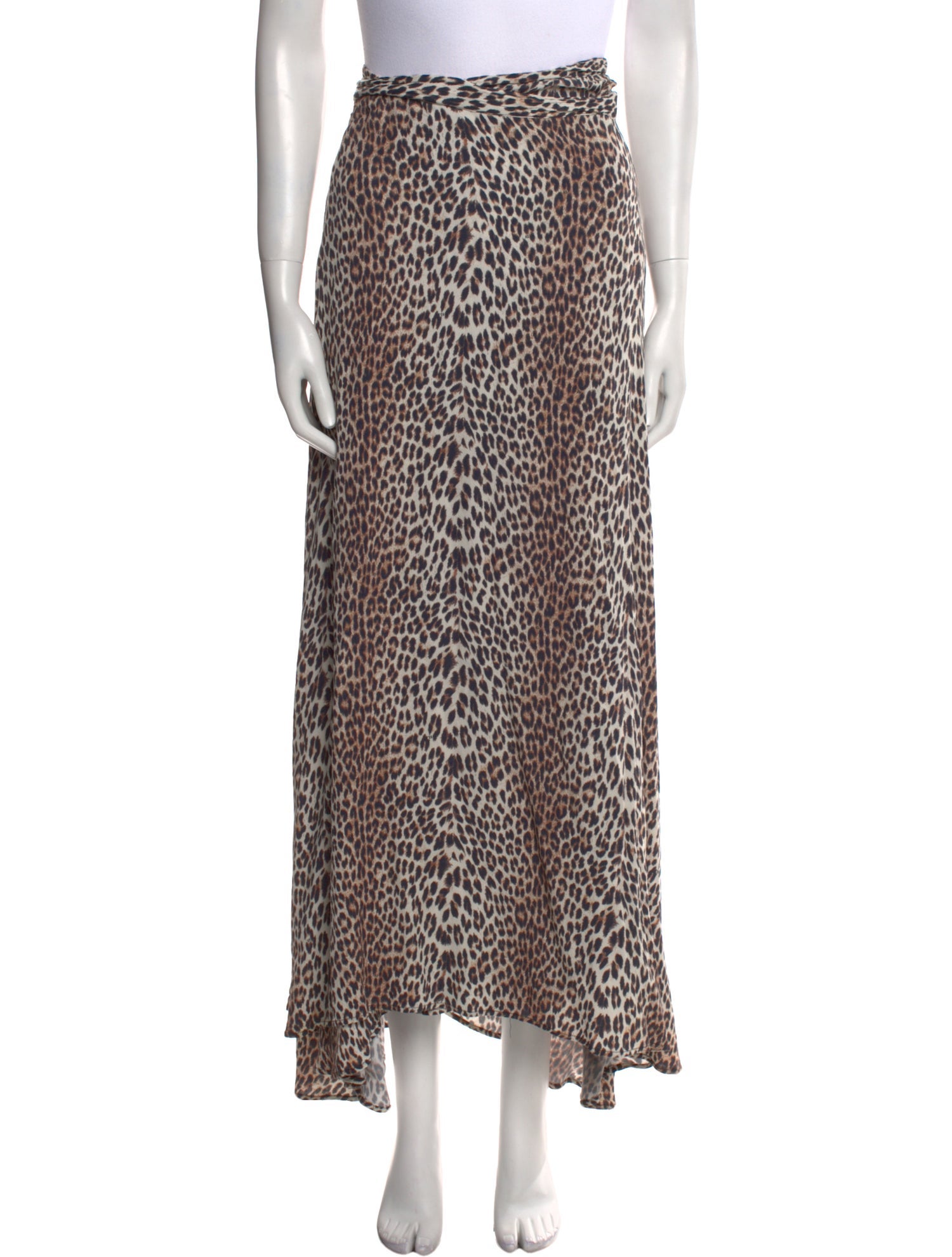 Zadig & Voltaire Animal Print Long Skirt