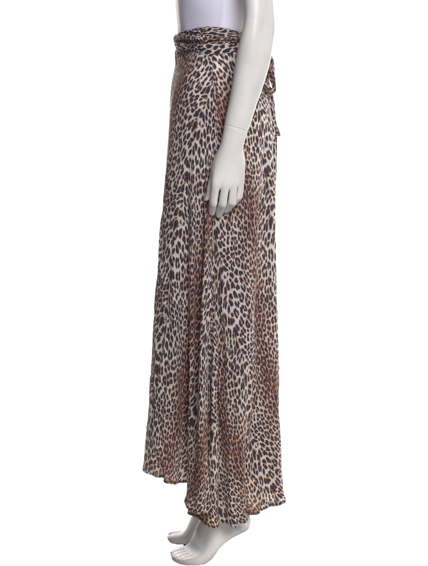 Zadig & Voltaire Animal Print Long Skirt