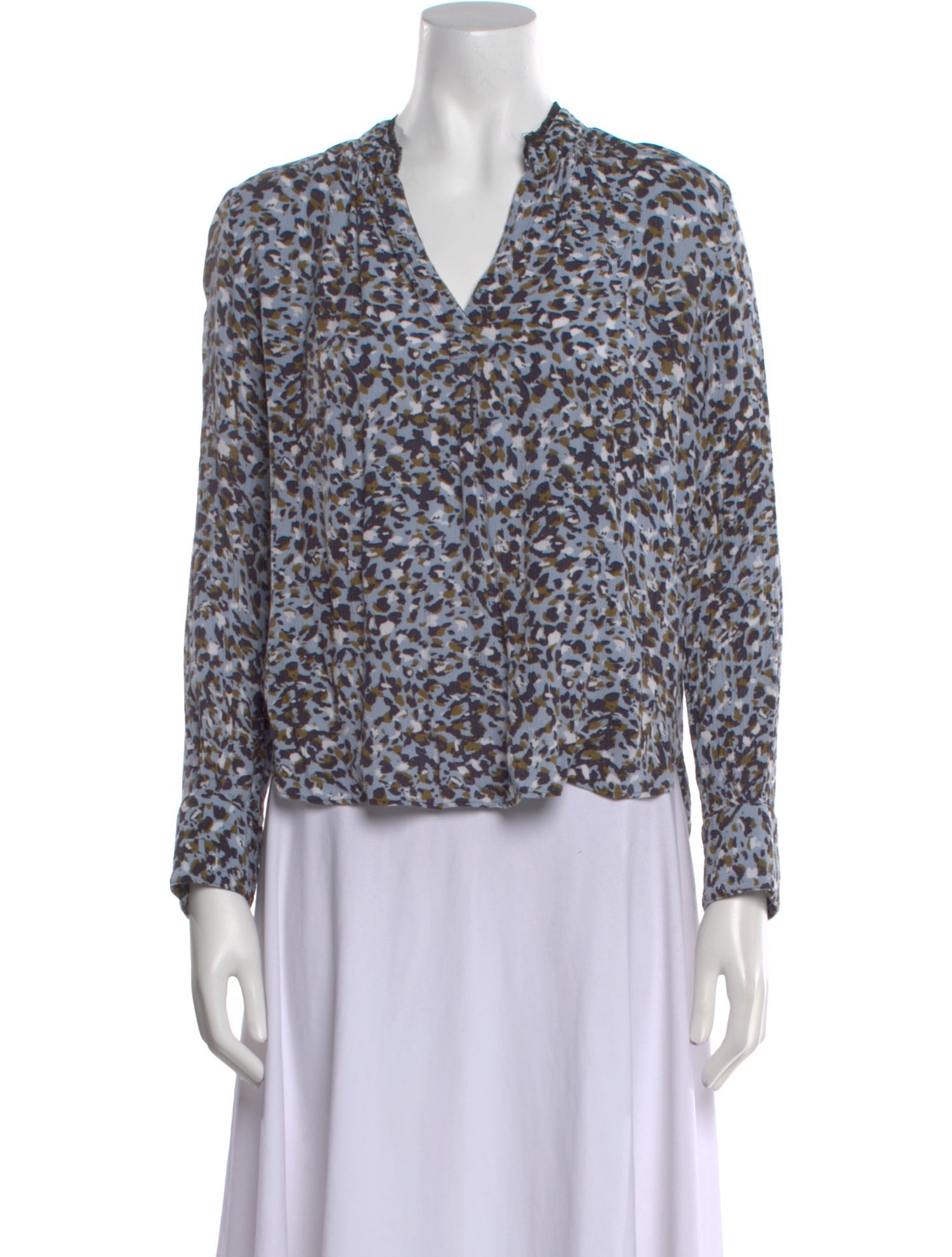 Zadig & Voltaire Printed Cowl Neck Blouse