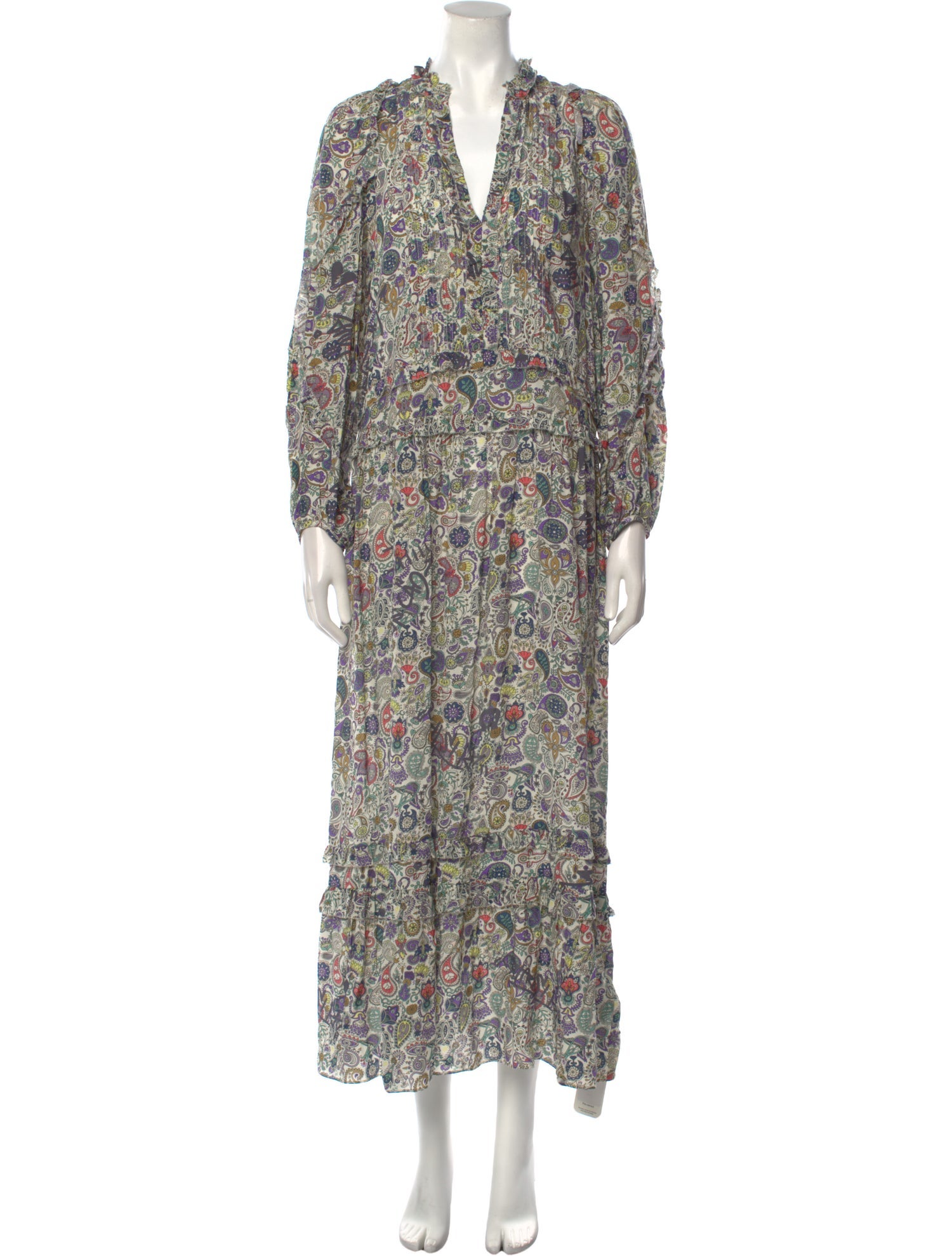 Zadig & Voltaire Floral Print Long Dress