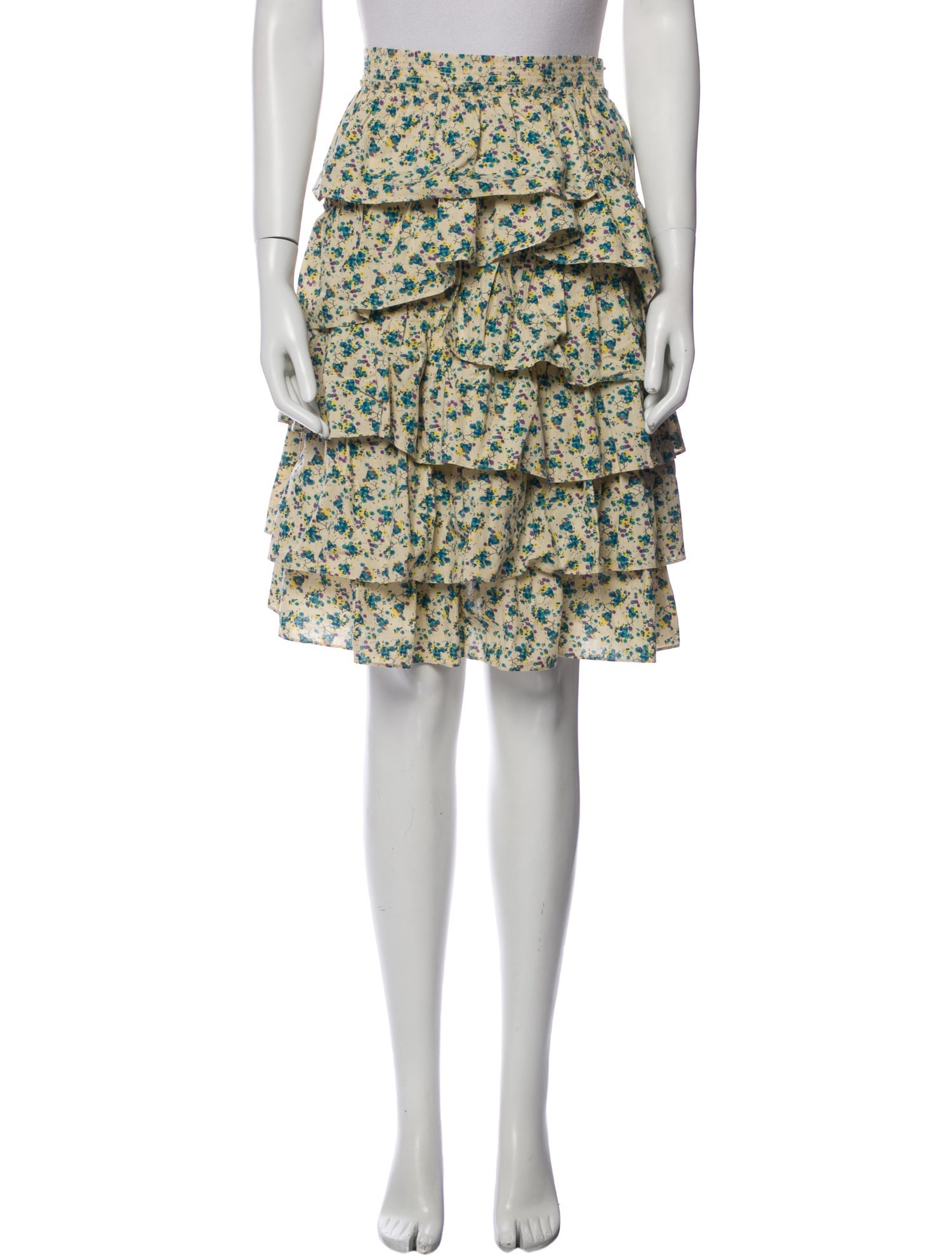 Zadig & Voltaire Floral Print Mini Skirt