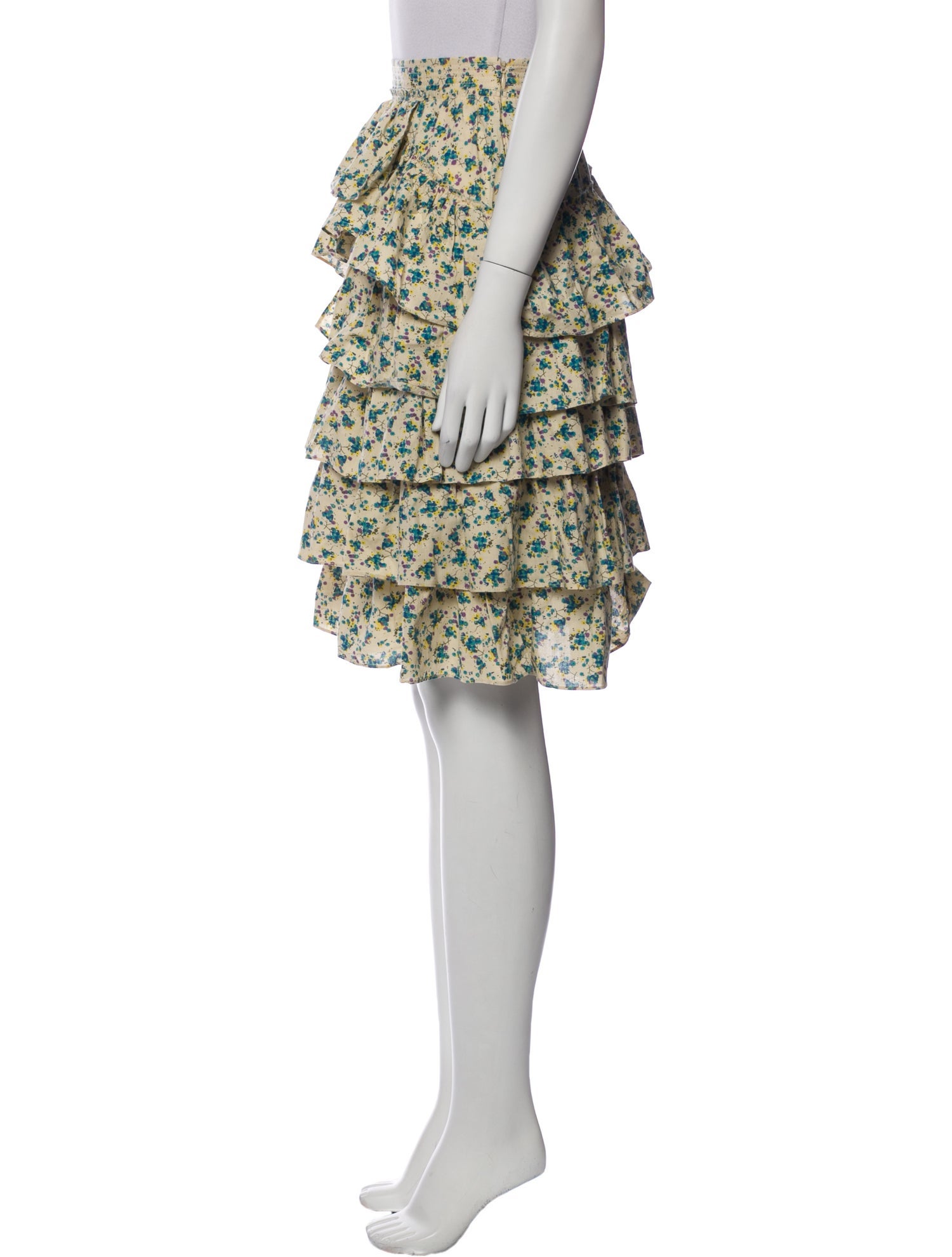 Zadig & Voltaire Floral Print Mini Skirt