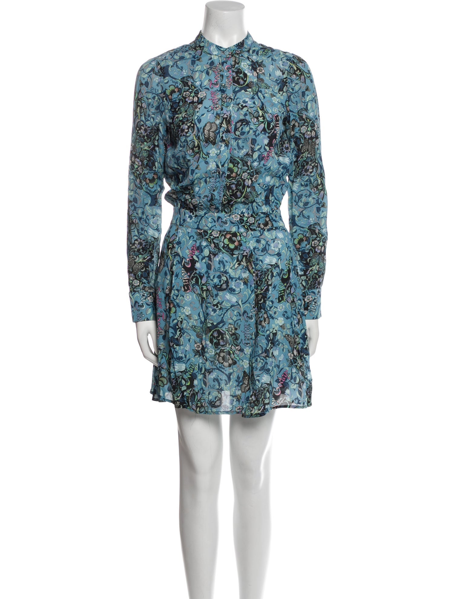 Zadig & Voltaire Floral Print Mini Dress