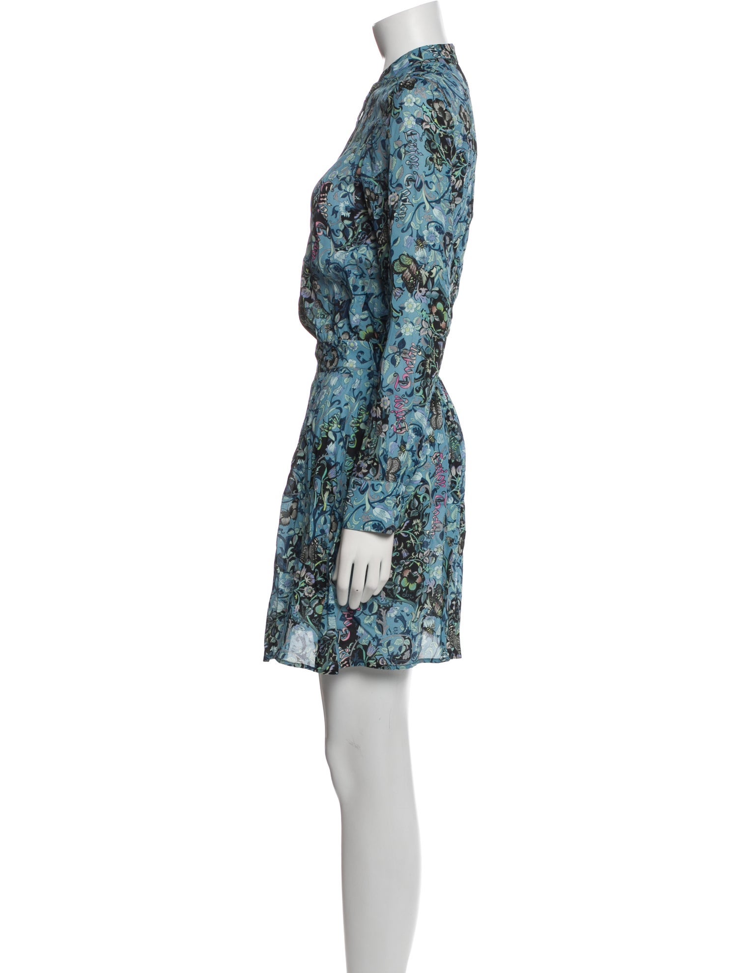 Zadig & Voltaire Floral Print Mini Dress
