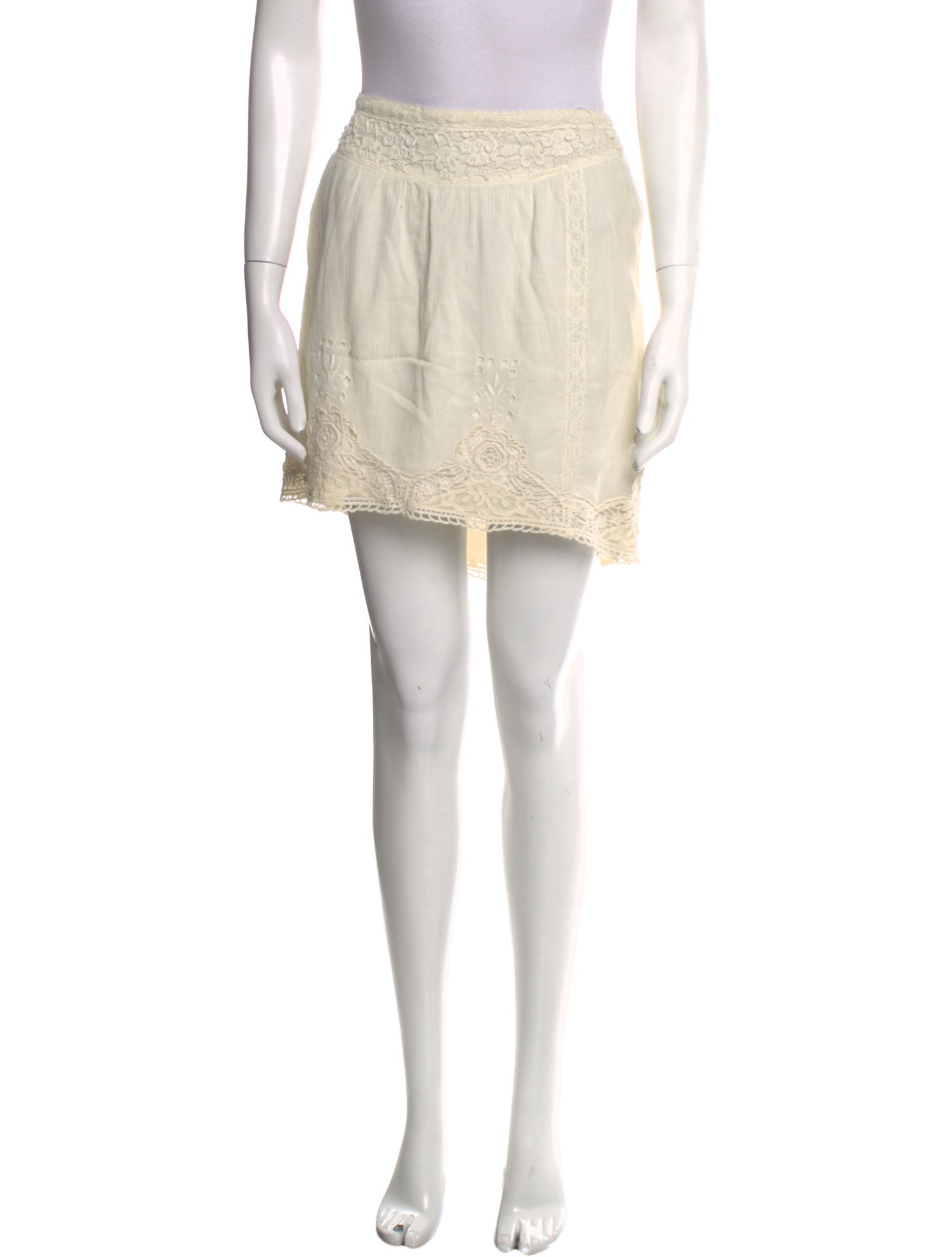 Zadig & Voltaire Eyelet Trim Mini Skirt