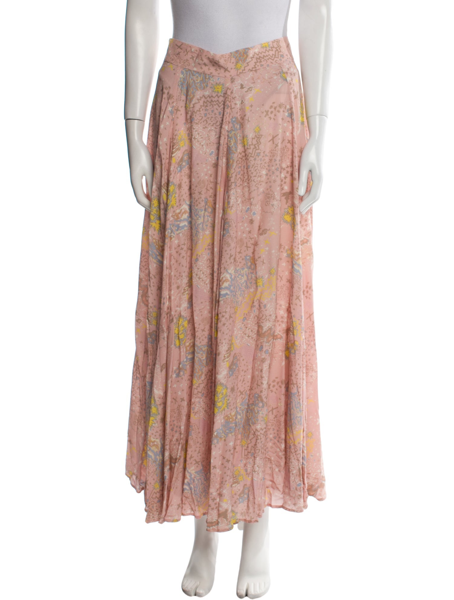 Zadig & Voltaire Floral Print Midi Length Skirt