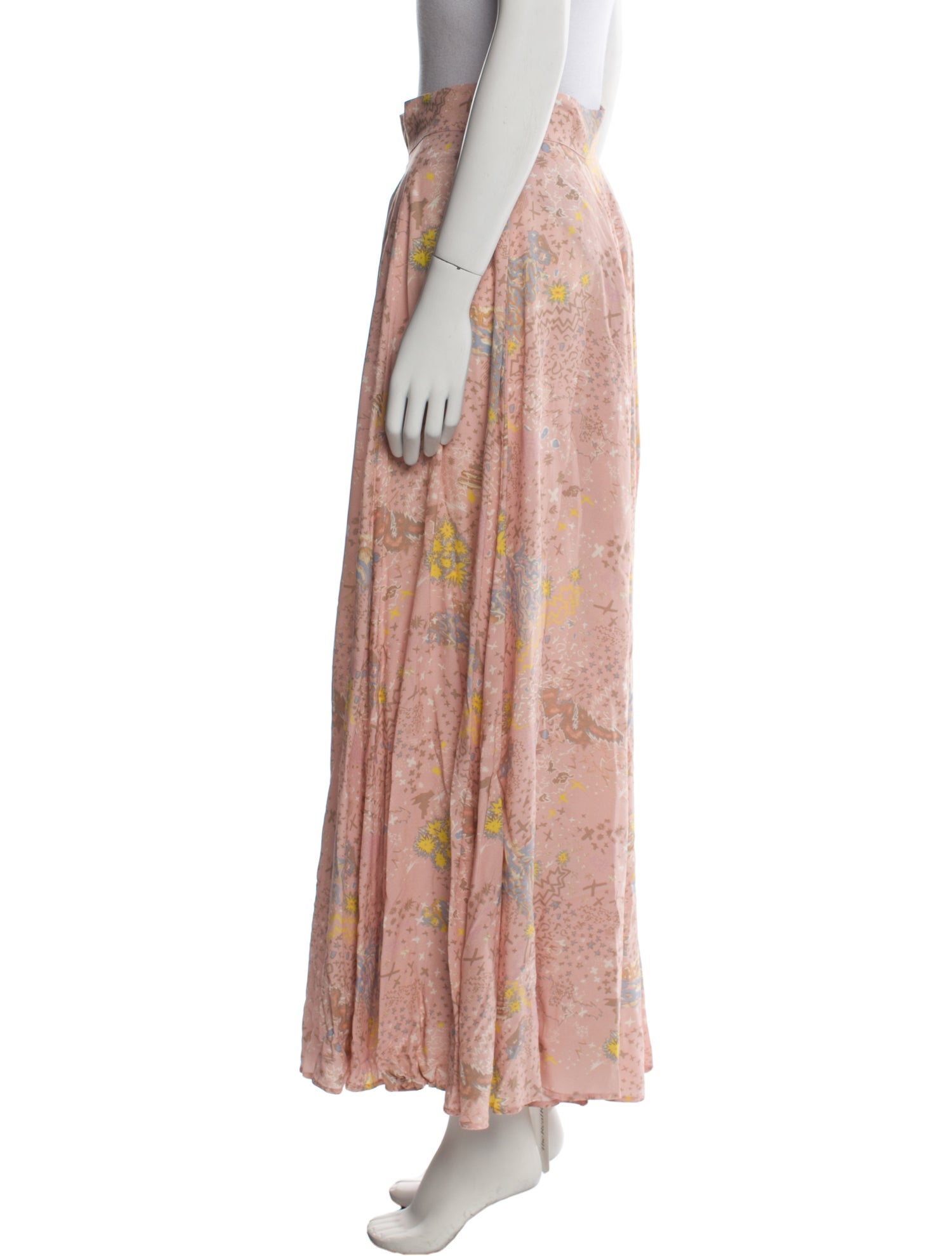 Zadig & Voltaire Floral Print Midi Length Skirt