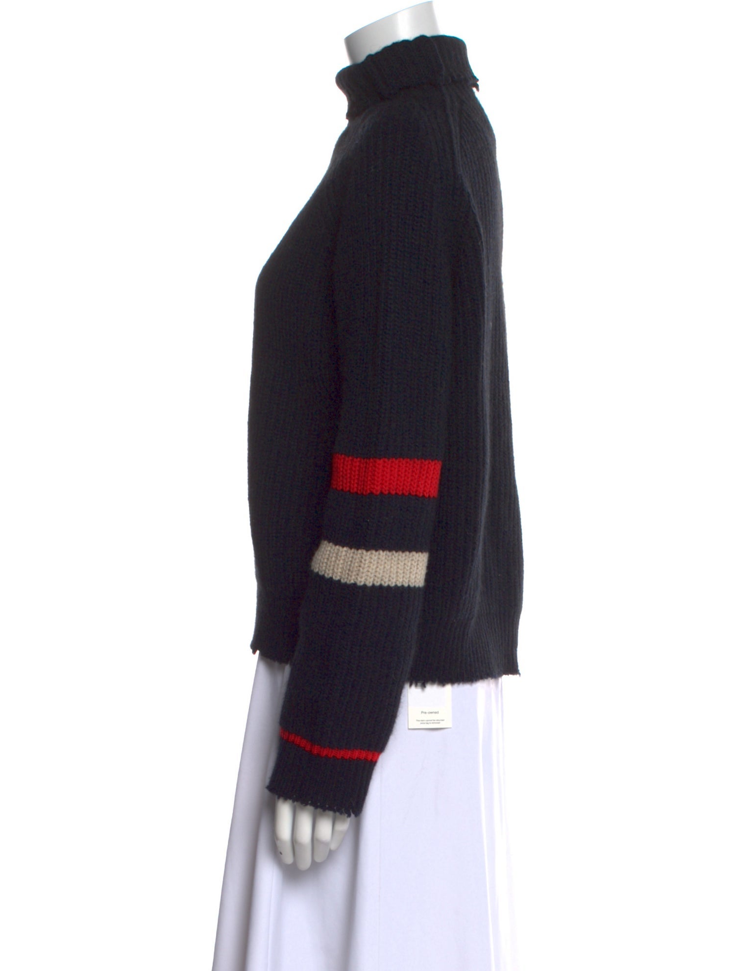 Zadig & Voltaire Striped Mock Neck Sweater