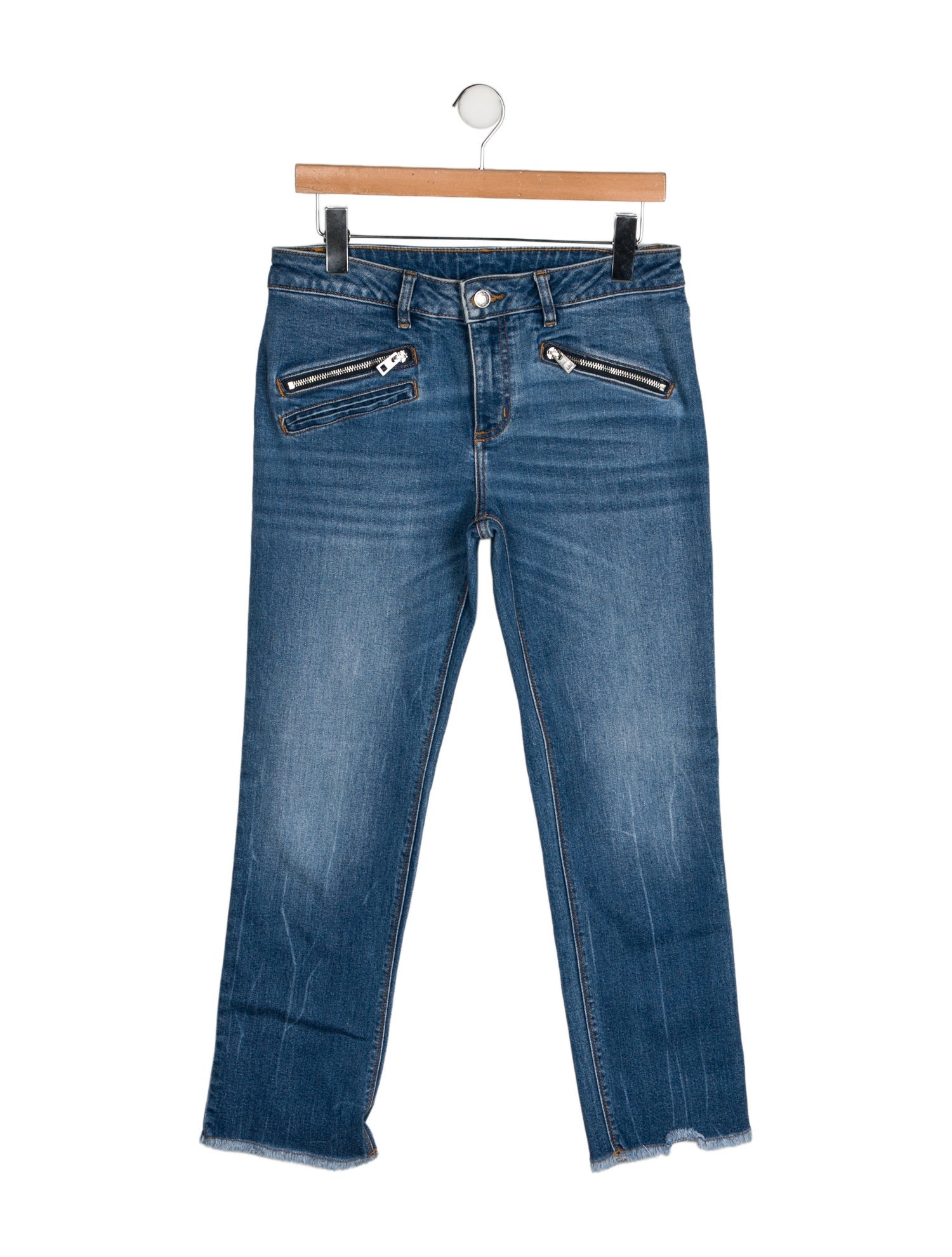 Zadig & Voltaire Mid-Rise Straight Leg Jeans