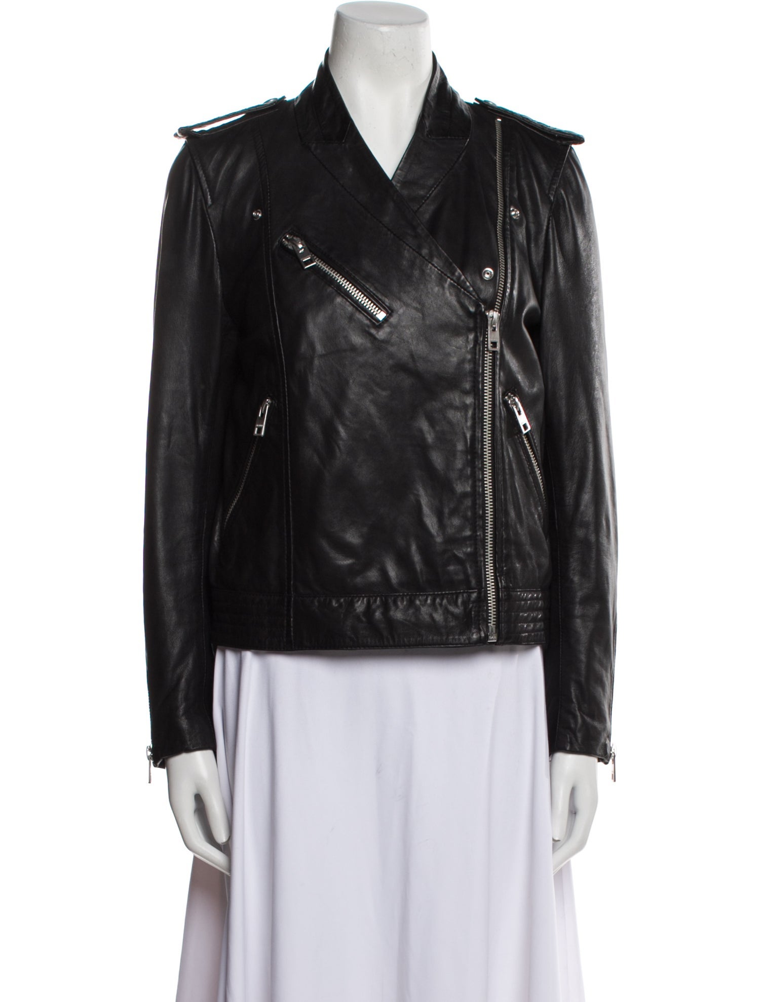 Zadig & Voltaire Leather Biker Jacket