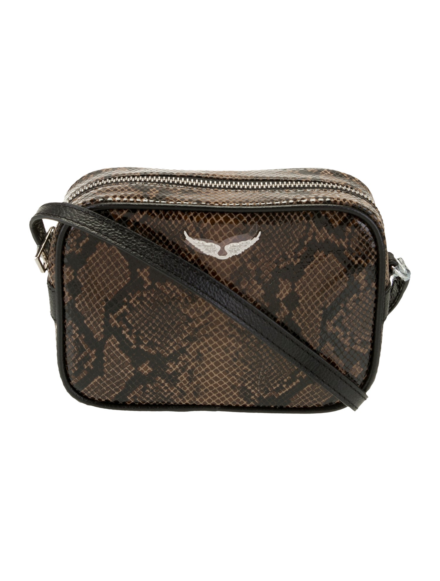 Zadig & Voltaire Embossed Leather Crossbody Bag w/ Tags