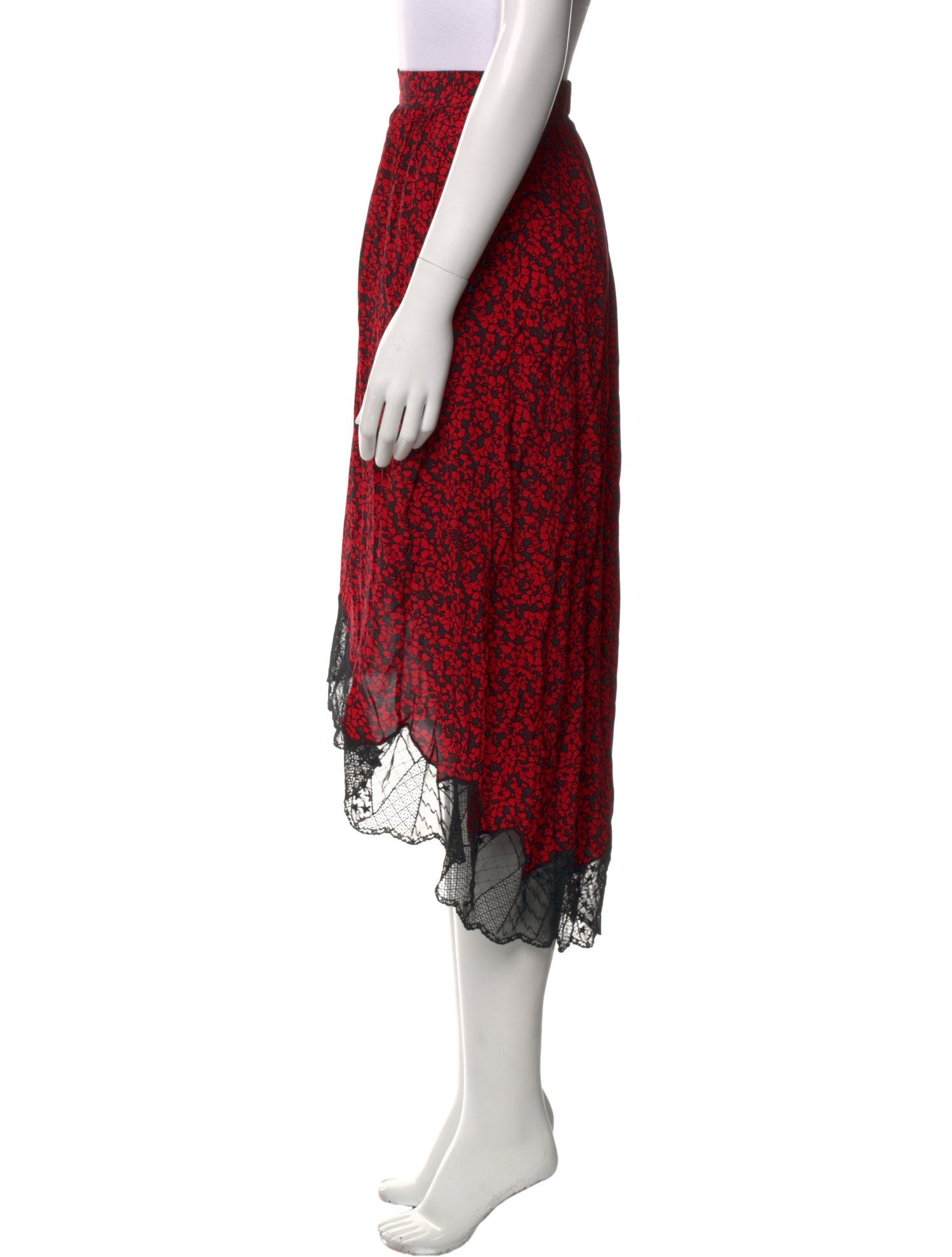 Zadig & Voltaire Floral Print Knee-Length Skirt