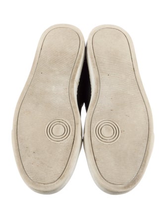 Zadig & Voltaire Leather Crystal Embellishments Sneakers