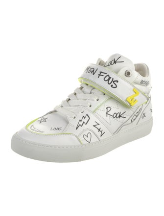 Zadig & Voltaire Leather Printed Sneakers