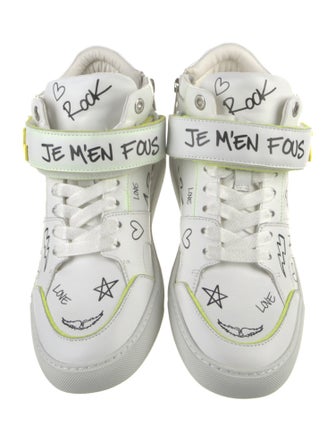 Zadig & Voltaire Leather Printed Sneakers