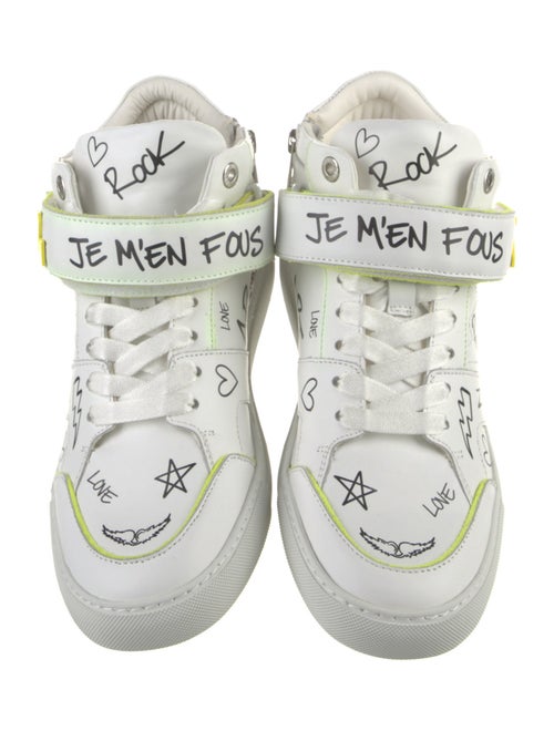 Zadig & Voltaire Leather Printed Sneakers