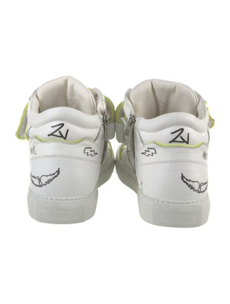 Zadig & Voltaire Leather Printed Sneakers