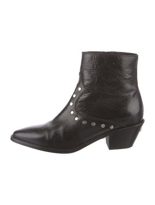 Zadig & Voltaire Leather Studded Accents Western Boots