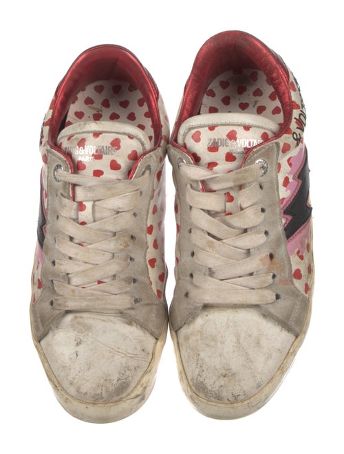Zadig & Voltaire Leather Printed Sneakers