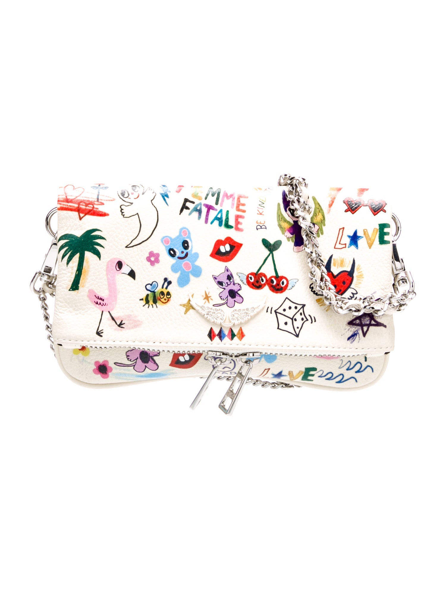 Zadig & Voltaire Leather Clutch