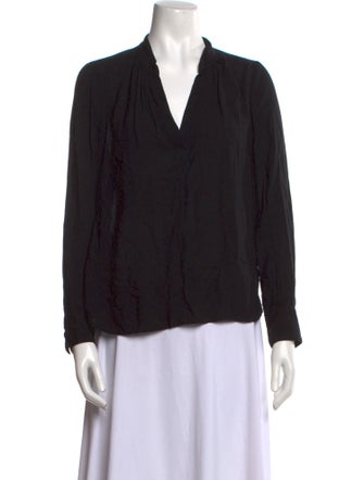 Zadig & Voltaire V-Neck Long Sleeve Blouse