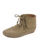 Zadig & Voltaire Suede Studded Accents Lace-Up Boots