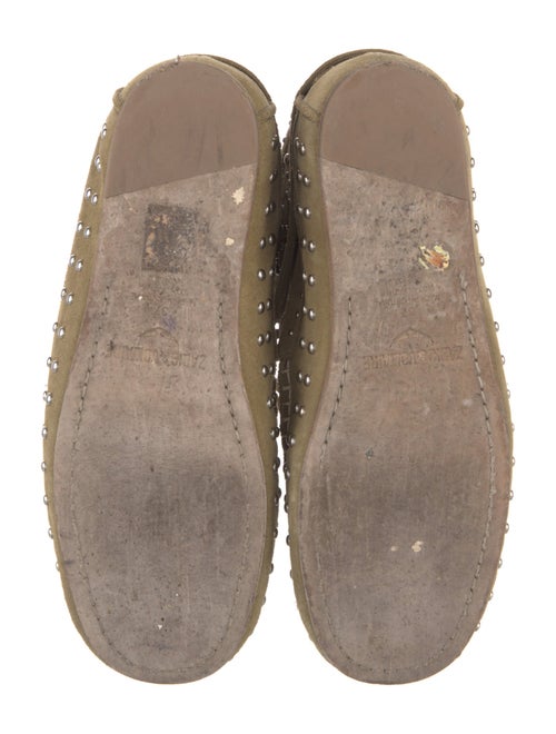 Zadig & Voltaire Suede Studded Accents Lace-Up Boots