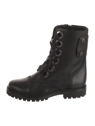Zadig & Voltaire Leather Combat Boots