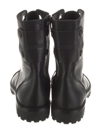 Zadig & Voltaire Leather Combat Boots