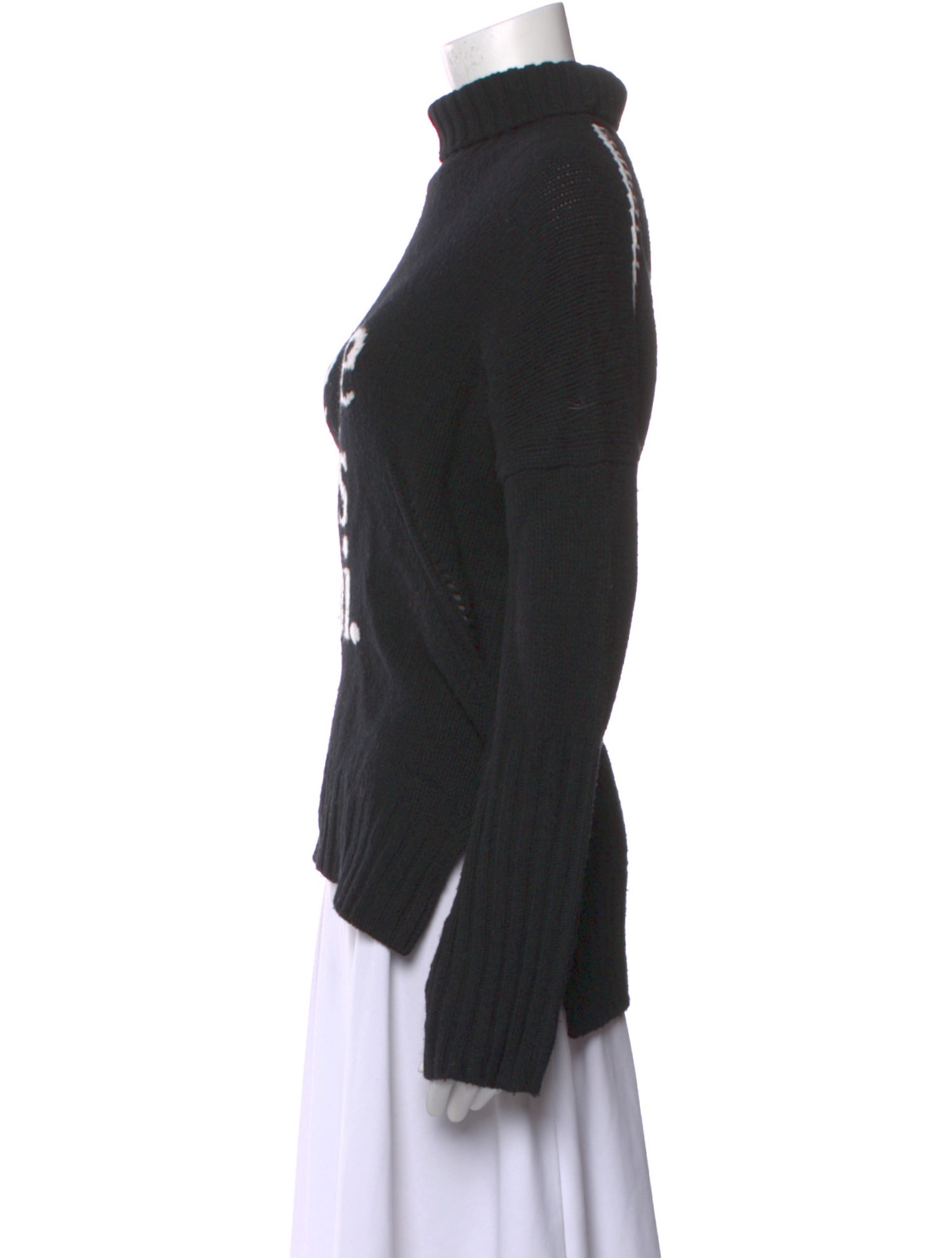 Zadig & Voltaire Graphic Print Turtleneck Sweater