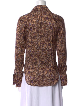 Zadig & Voltaire Printed Long Sleeve Button-Up Top