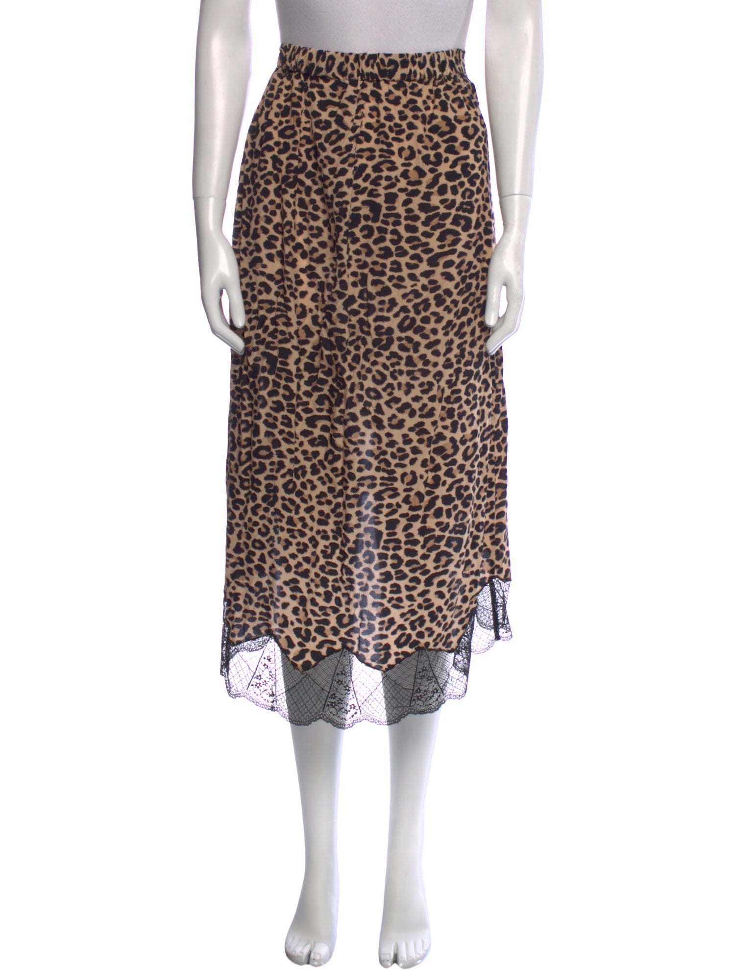 Zadig & Voltaire Animal Print Midi Length Skirt
