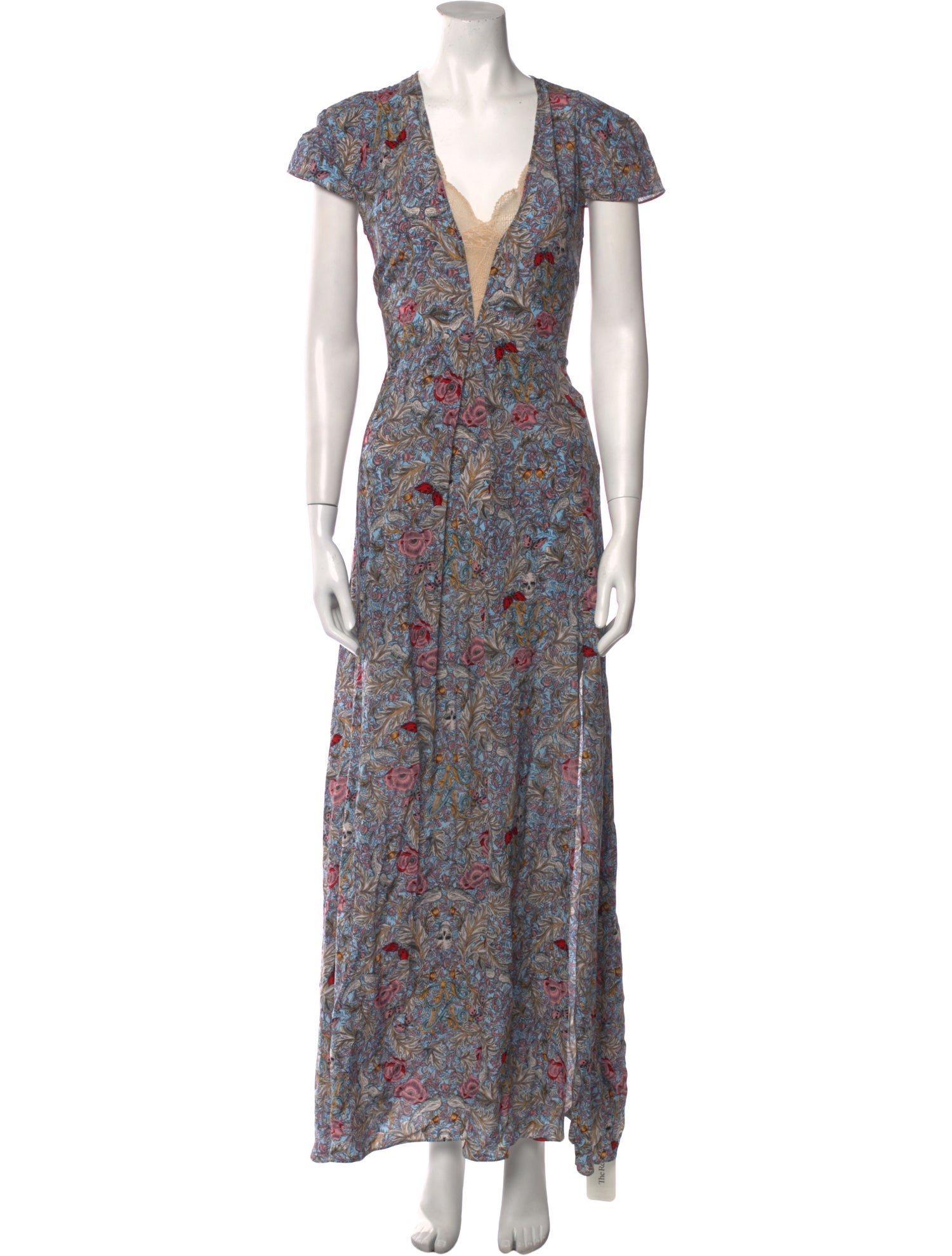 Zadig & Voltaire Floral Print Long Dress w/ Tags