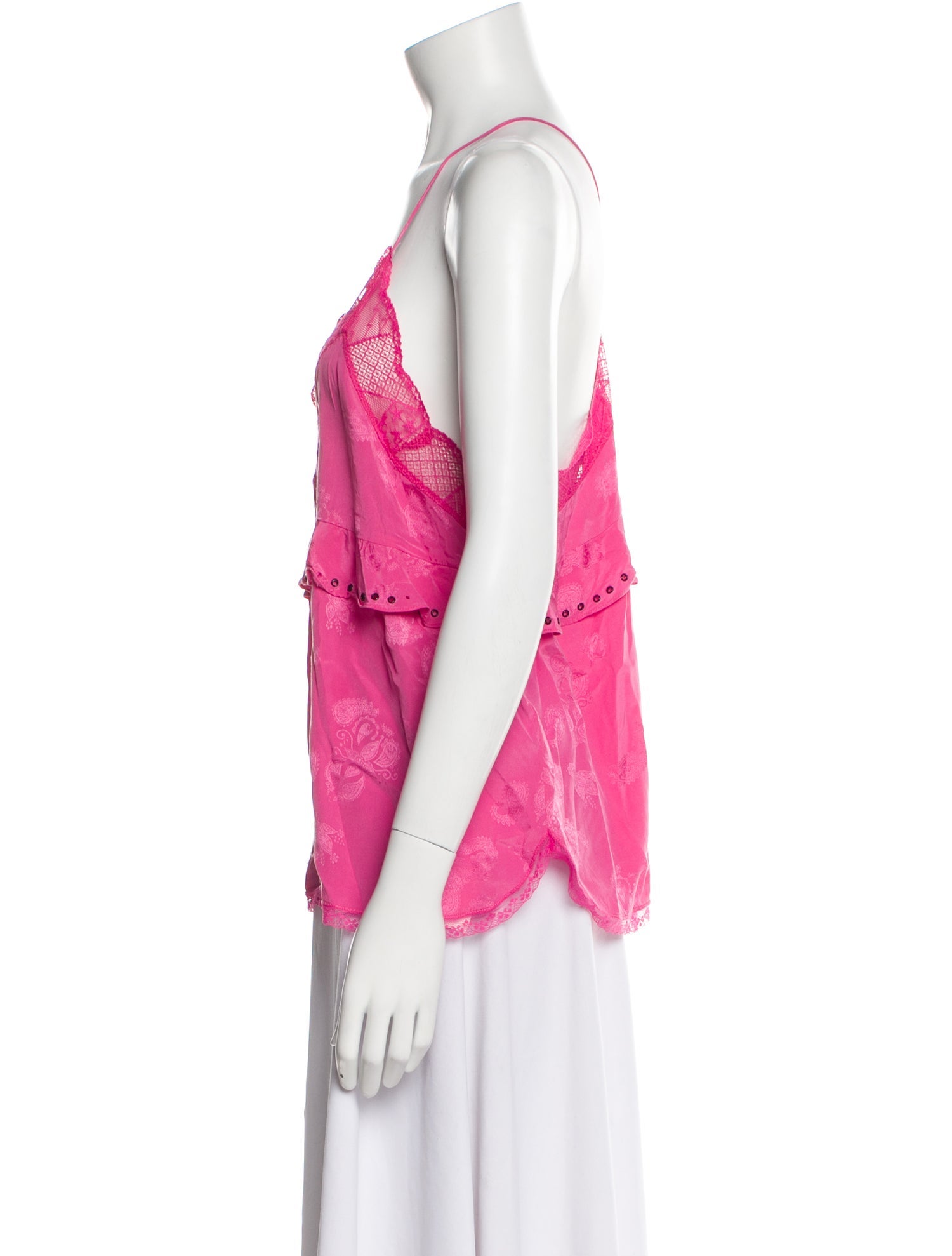 Zadig & Voltaire Silk V-Neck Top