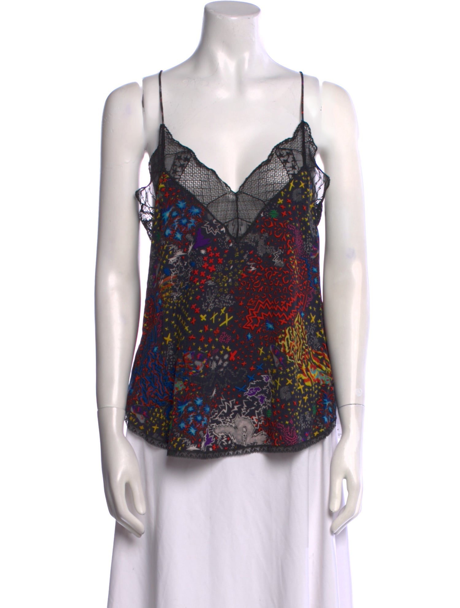 Zadig & Voltaire Printed V-Neck Top