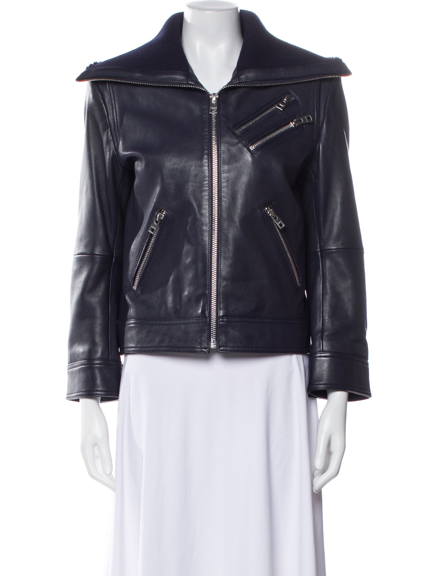 Zadig & Voltaire Lamb Leather Biker Jacket
