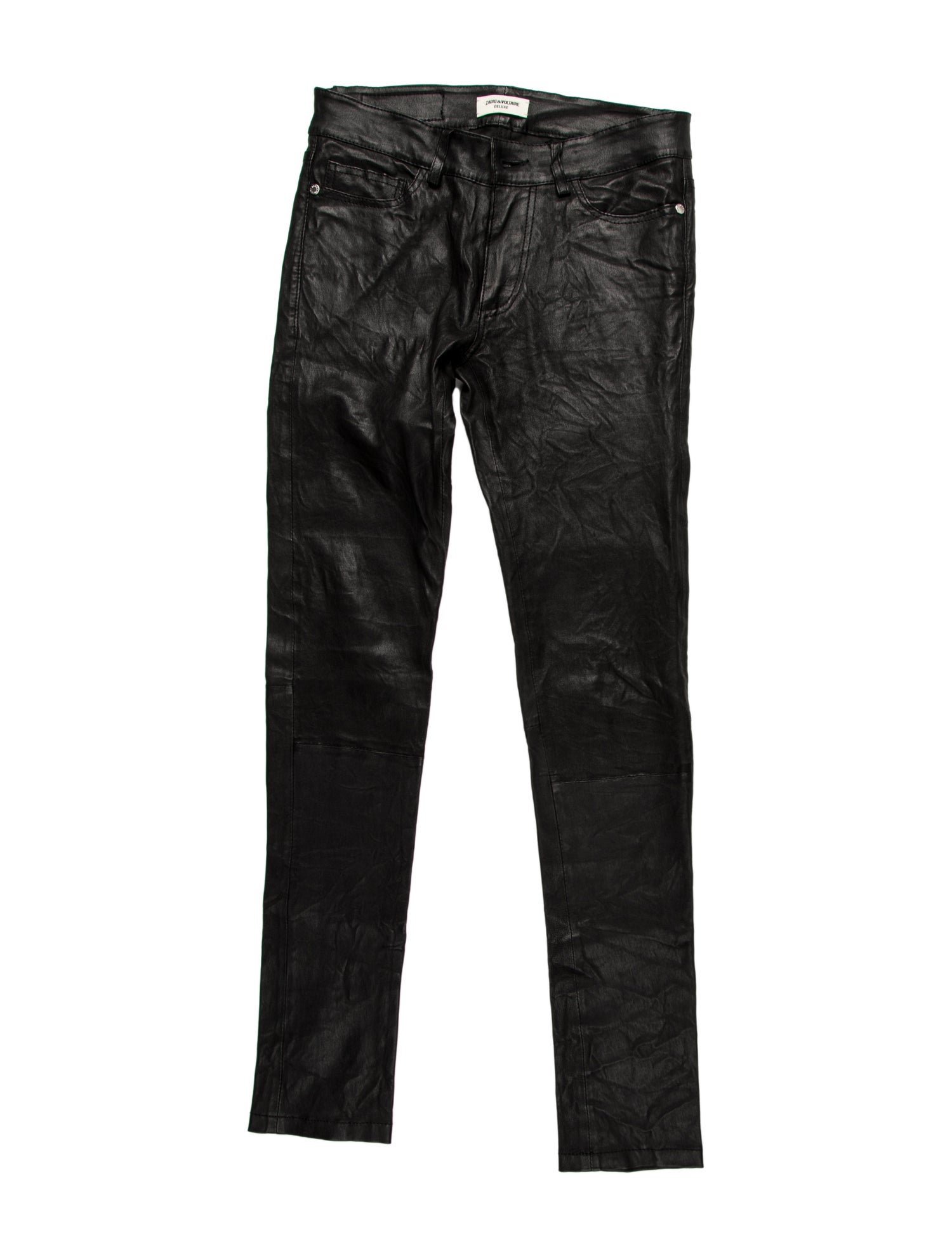 Zadig & Voltaire Lamb Leather Skinny Leg Pants