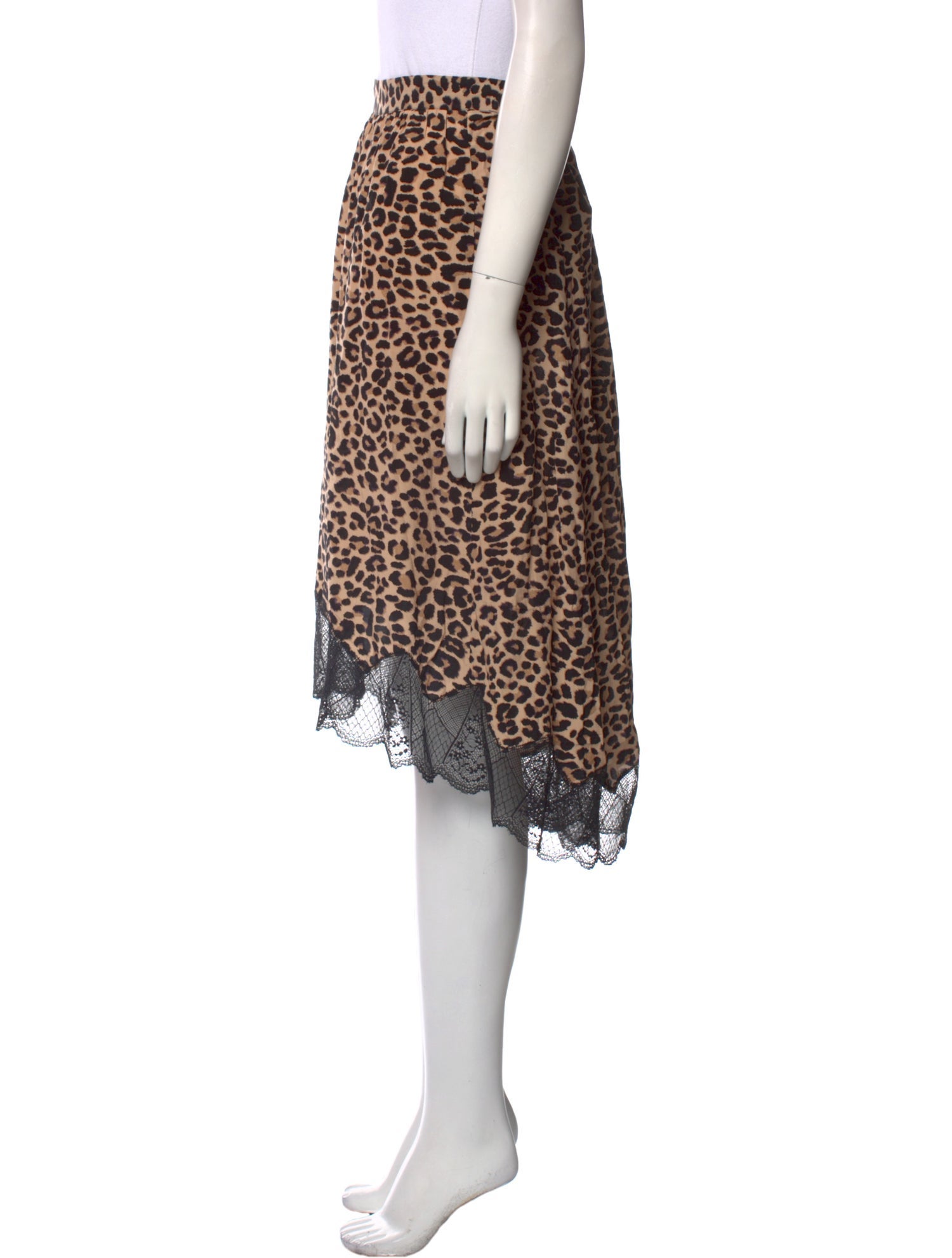 Zadig & Voltaire Animal Print Midi Length Skirt